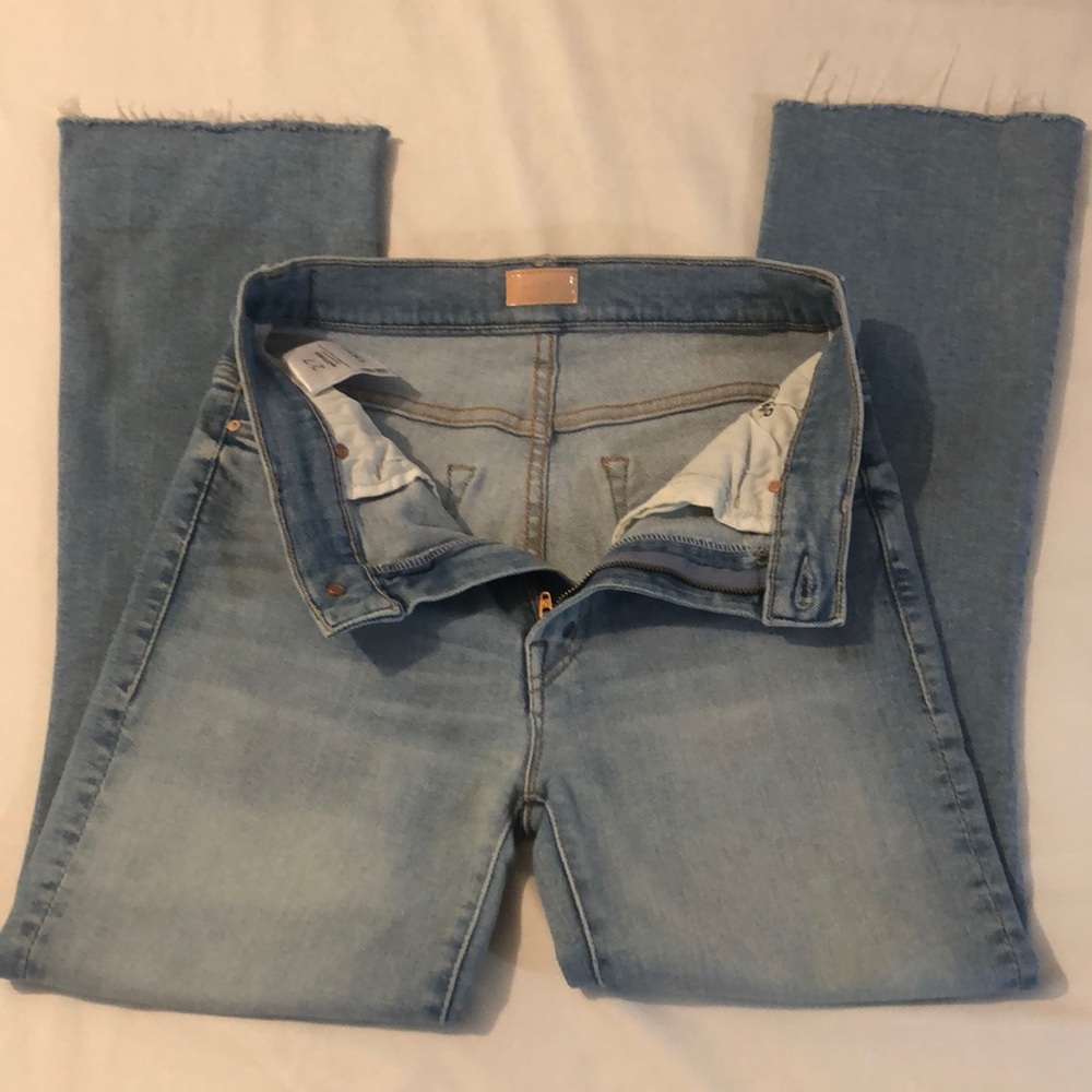 MOTHER “The Inside Crop Step Fray” Limited Edition Jeans Size 27